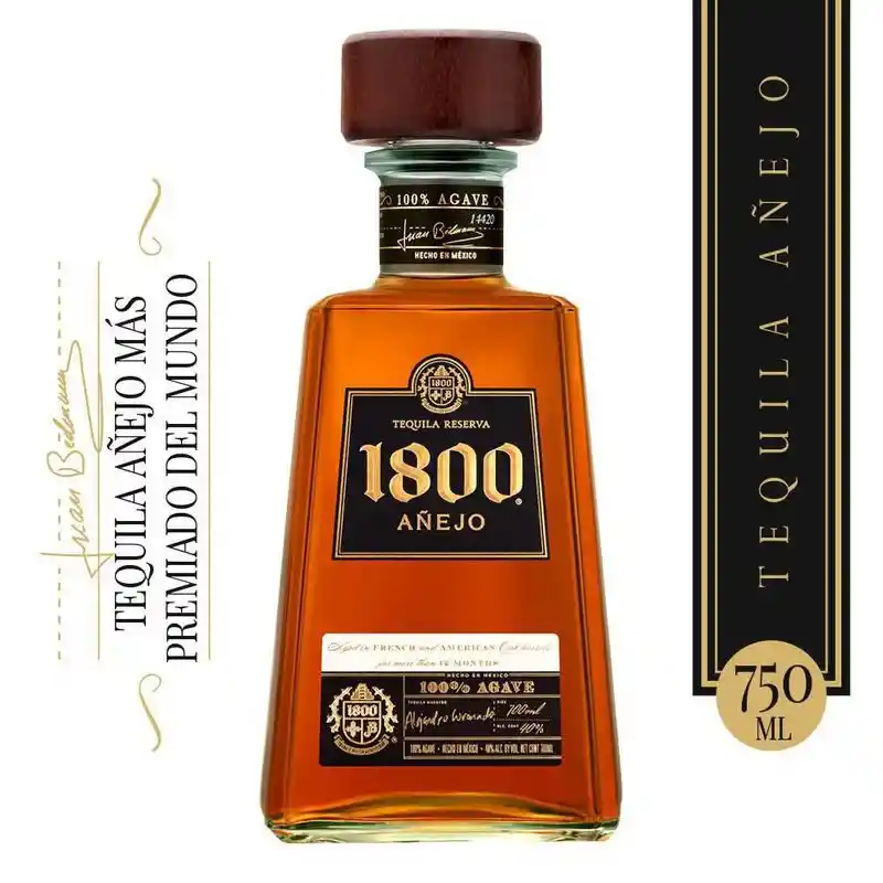 Tequila 1800 Añejo 750 Ml