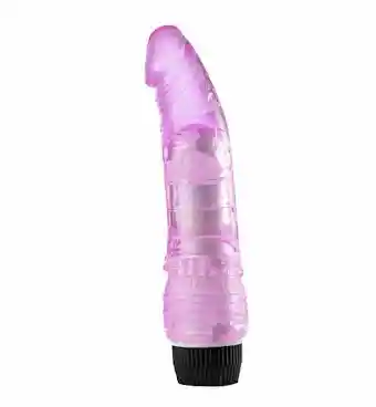 Dildo Consolador Vibrador Curvy Morado