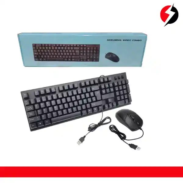 Combo Teclado Y Mouse Optico Usb En Español Incluye Ñ Kb501