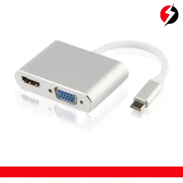 Convertidor Tipo C A Hdmi + Vga