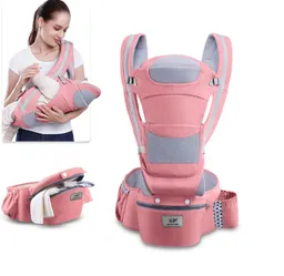 Cargador Canguro Ergonomico Para Bebe Soporte Lumbar Asiento Rosado