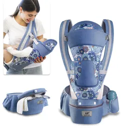 Cargador Canguro Ergonomico Para Bebe Soporte Lumbar Asiento Azul