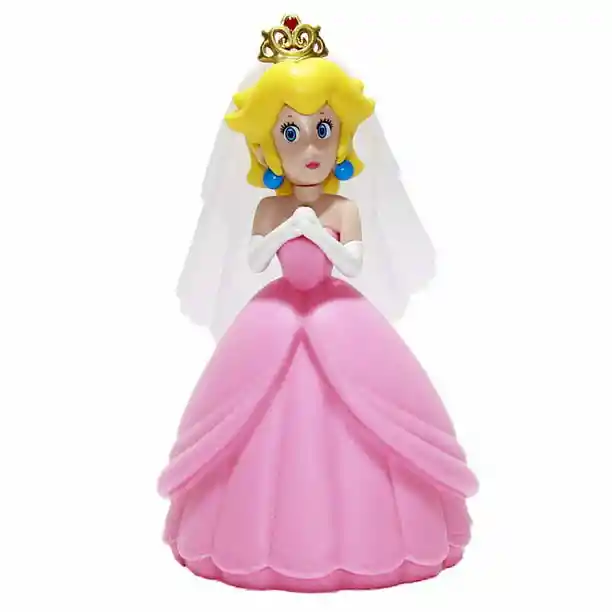 Figura Coleccionable Princesa Peach Con Velo Mario Bros