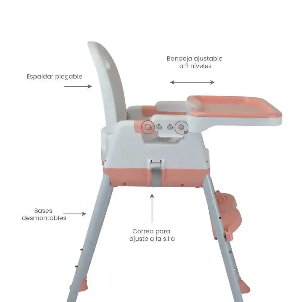 Silla Comedor Bebe 3en1 Happy Baby