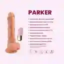 Vibrador Realista Parker Térmico Con Rotación Y Ventosa