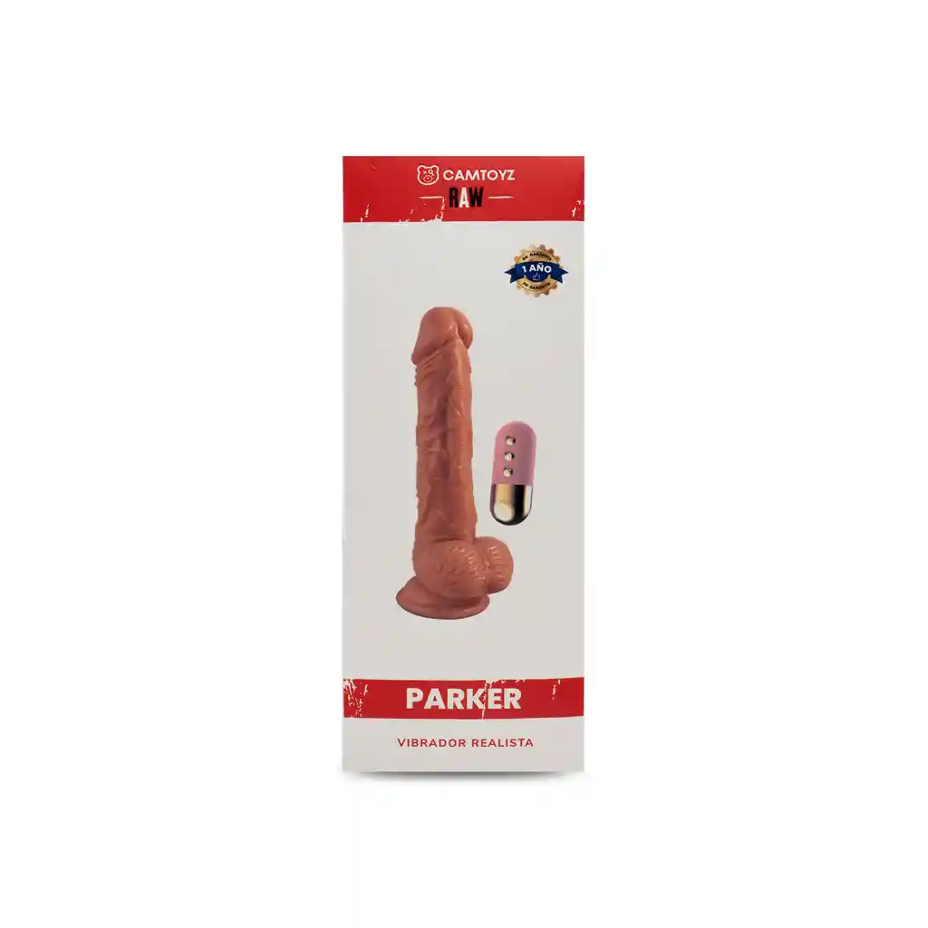 Vibrador Realista Parker Térmico Con Rotación Y Ventosa
