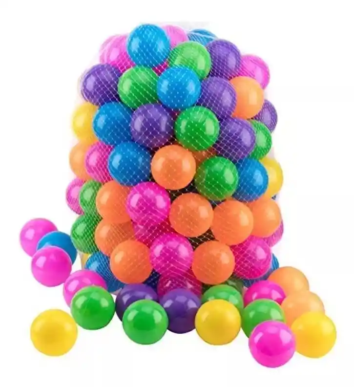 50 Pelotas De Plástico Para Piscinas De Bebe Colores Niños