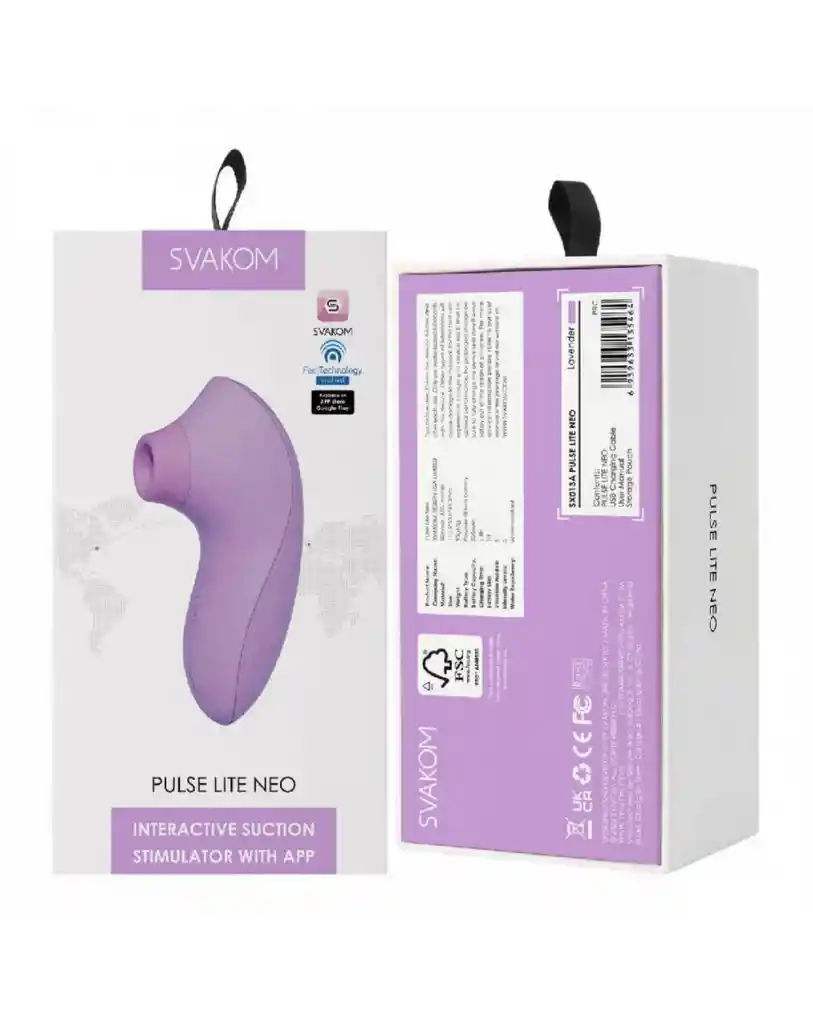 Svakom Succionador De Clitoris Con App Pulse Lite Neo Morado