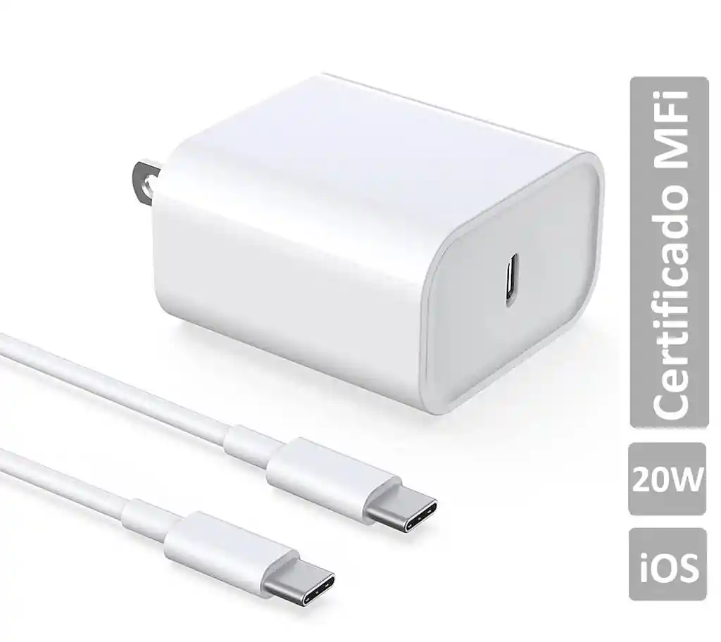 Cargador De Iphone 15 16 Carga Rápida Chip Mfi Cable Tipo C A Tipo C Usb