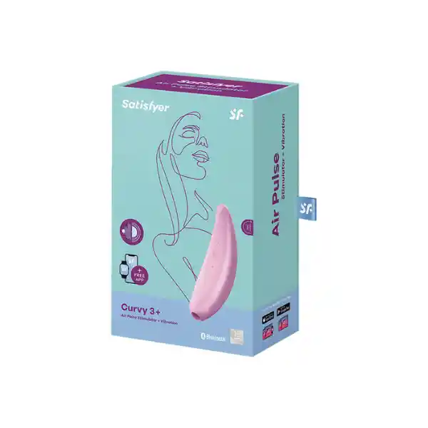 Satisfyer Curvy 3+ Succionador De Clitoris Con App Y Vibración