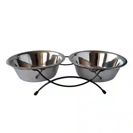 Comedero Pet Bowl Marco Doble 13.5 Cm