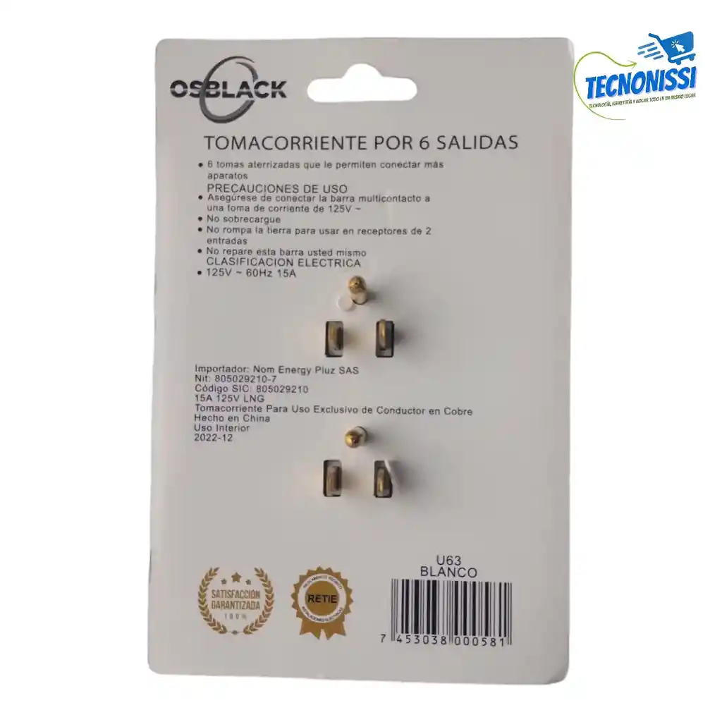 Multiplicador De Toma 2 A 6