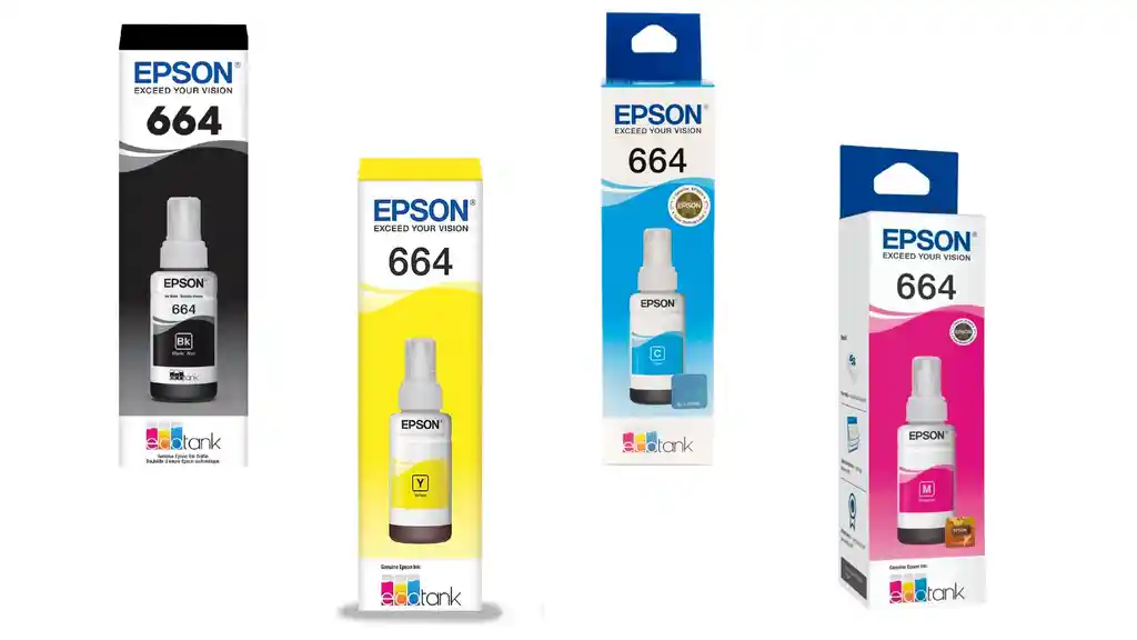 Kit De Tinta Epson (magenta,cian,amarillo,negro) 664 Original