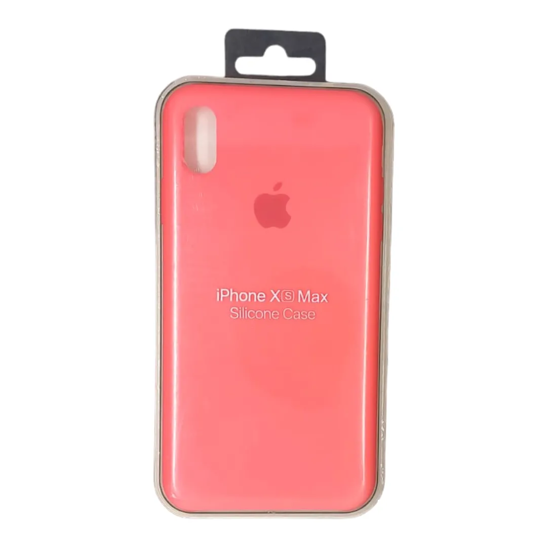 Forro Silicona Case Iphone  XS Max Salmon