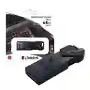 Memoria Usb 64gb Kingston Data Traveler Exodia Onyx - Negra