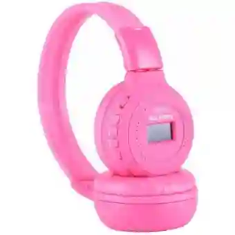 Diadema Bluetooth Inalambrica Bs-n65bt Rosada