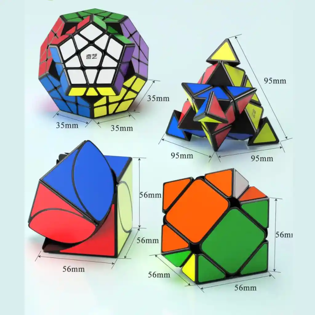 Set Cubo Rubik Engranaje Habilidad Rompecabezas Pirámide Dodecaedro Skewb Ivy Eqy527