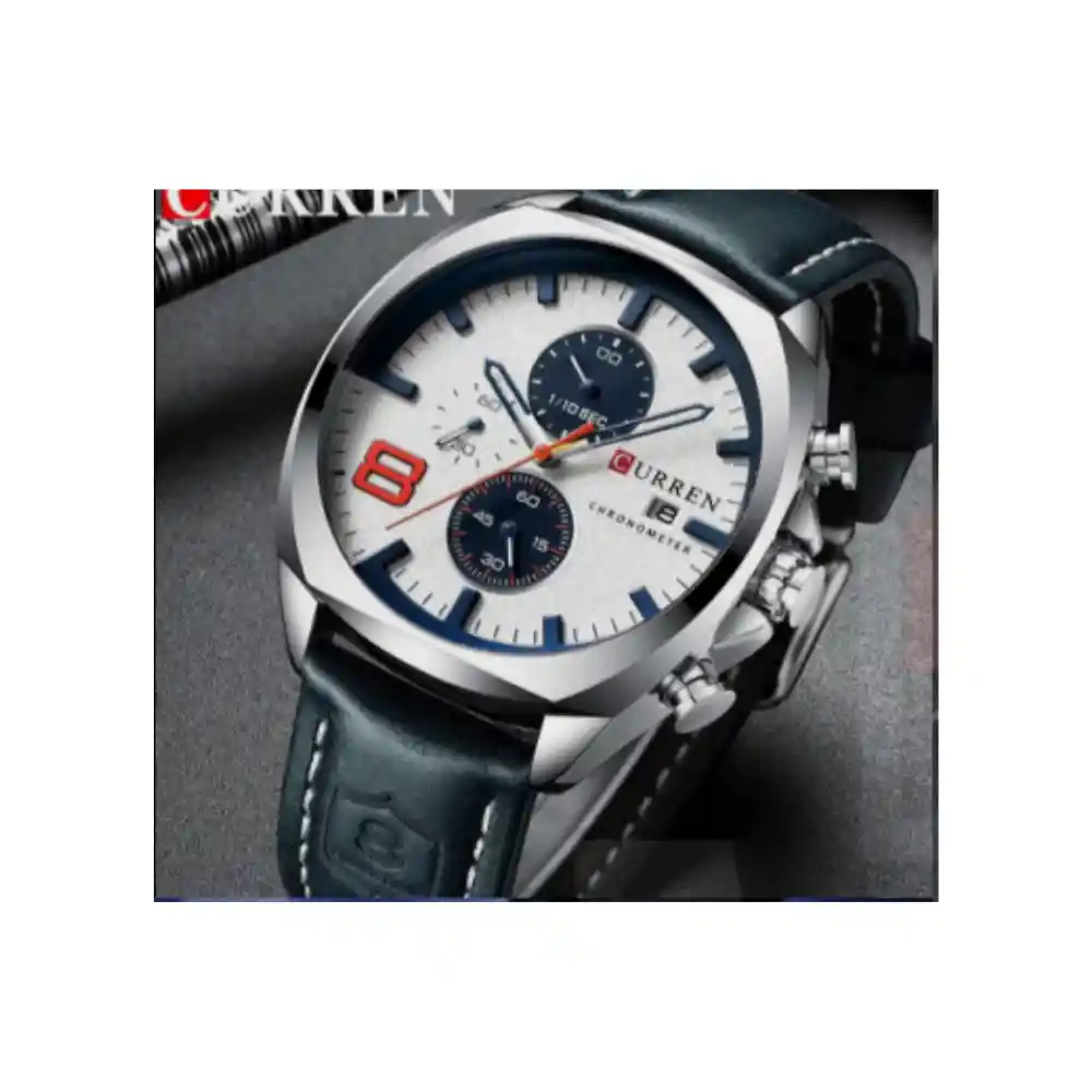 Reloj Curren Cronógrafo Original Elegante Para Hombre