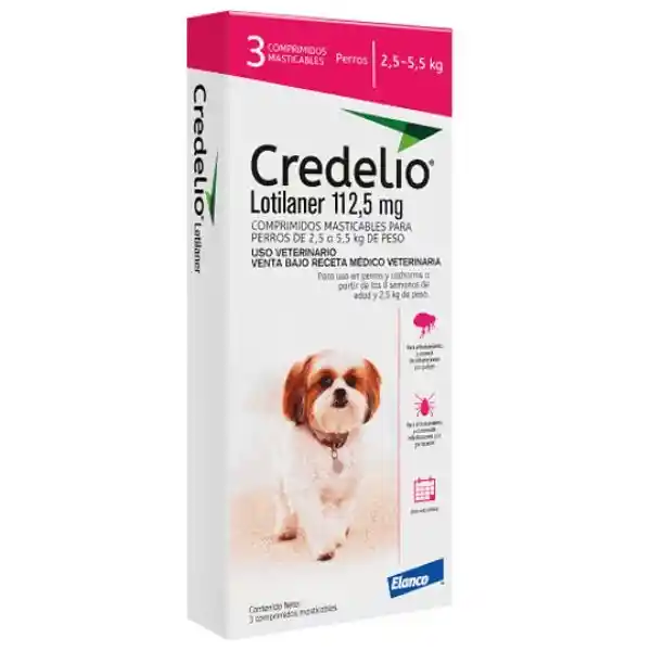 Credelio - Perros De 2.5 - 5.5 Kg X Tableta