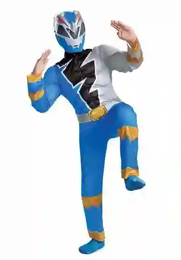 Disfraz De Dino Fury Power Ranger Azul