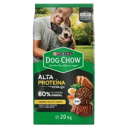 Dog Chow Adulto Alta Proteína 20 Kg