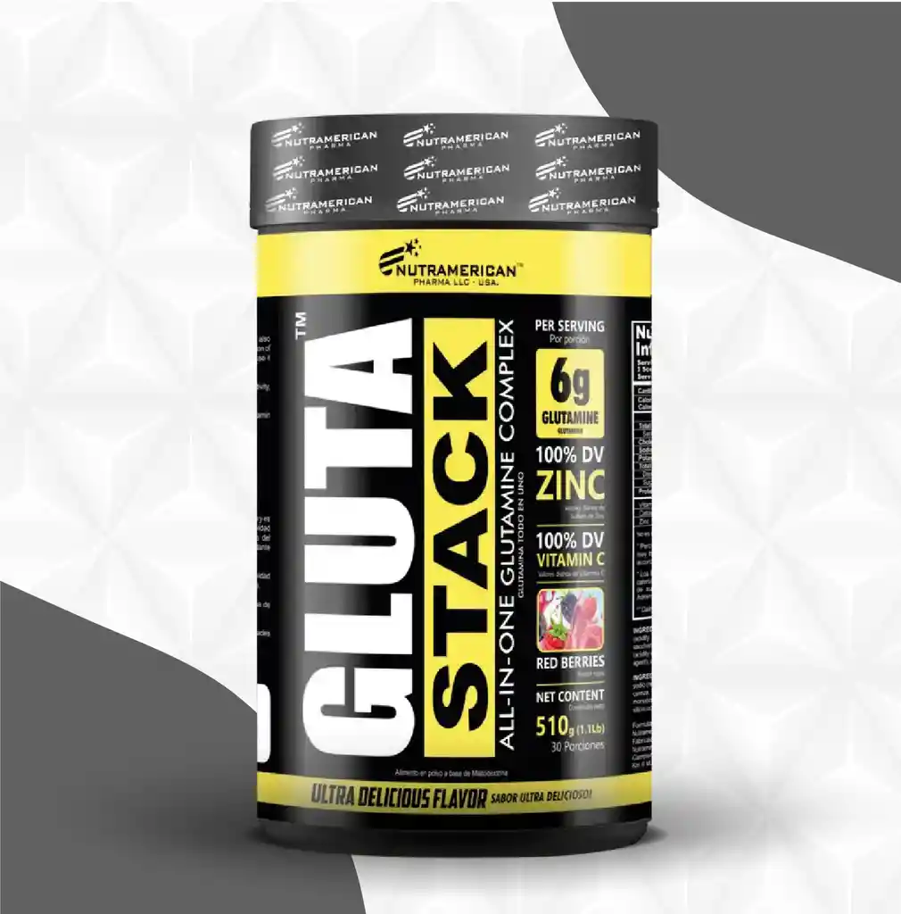 Gluta Stack Glutamina 6000 Mg