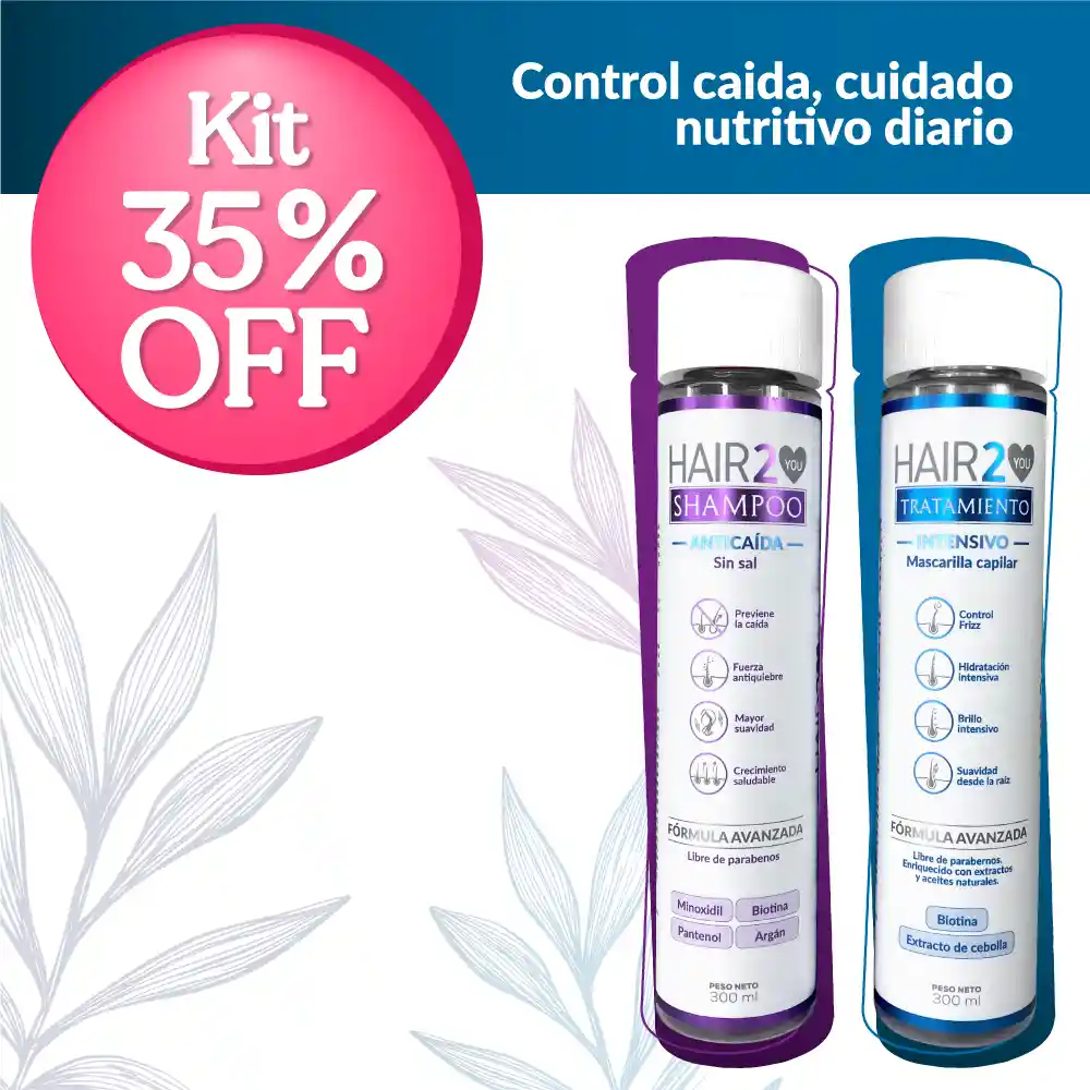 Kit Shampoo Anticaida Y Tratamiento Nutritivo