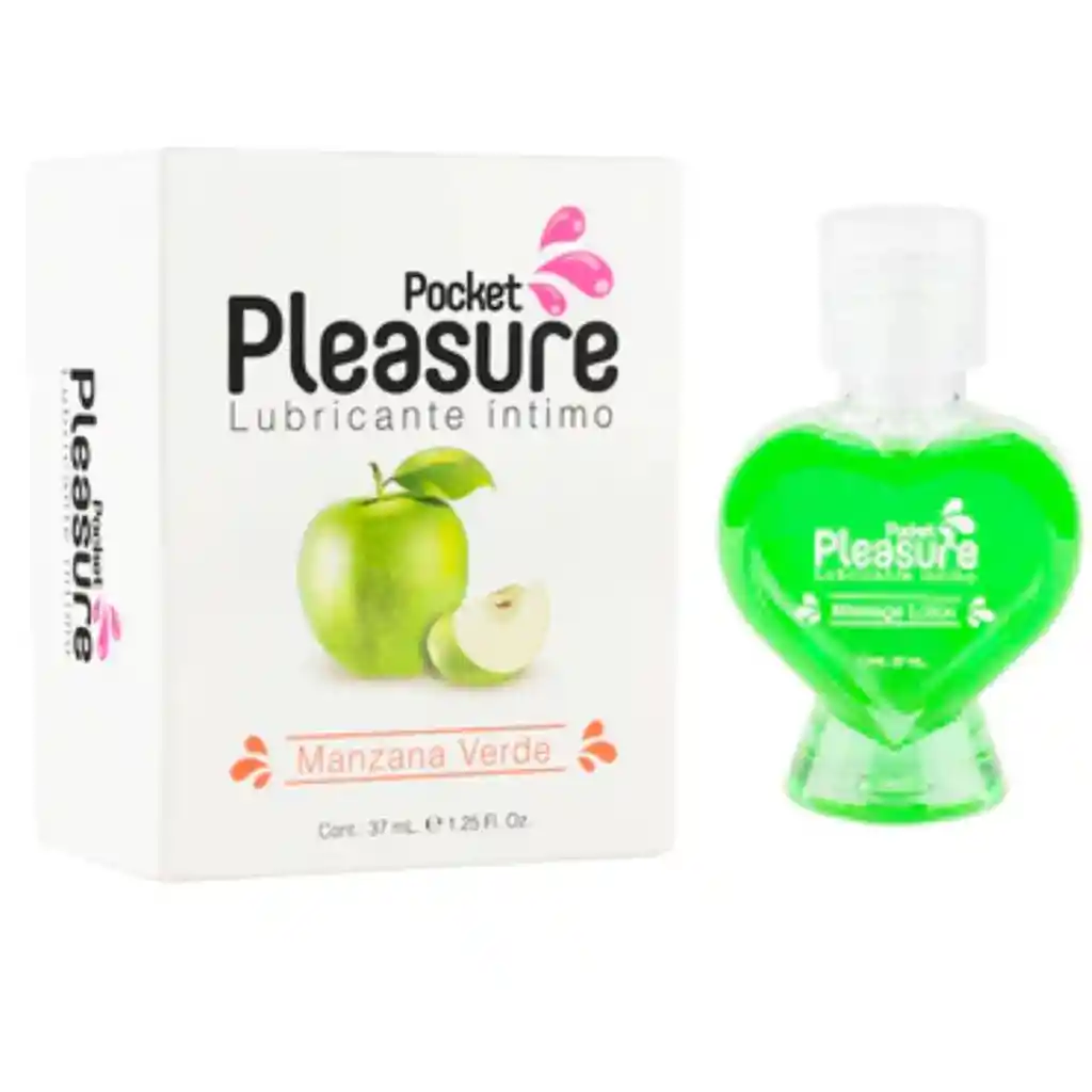 Lubricante Íntimo X 37 Ml Manzana Verde Pocket Pleasure