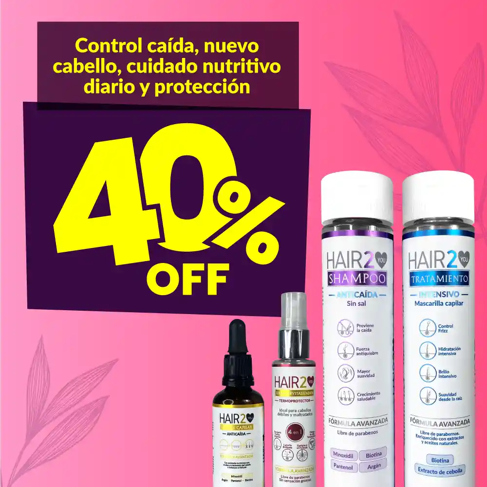 Kit Cuidado Capilar Con 40%