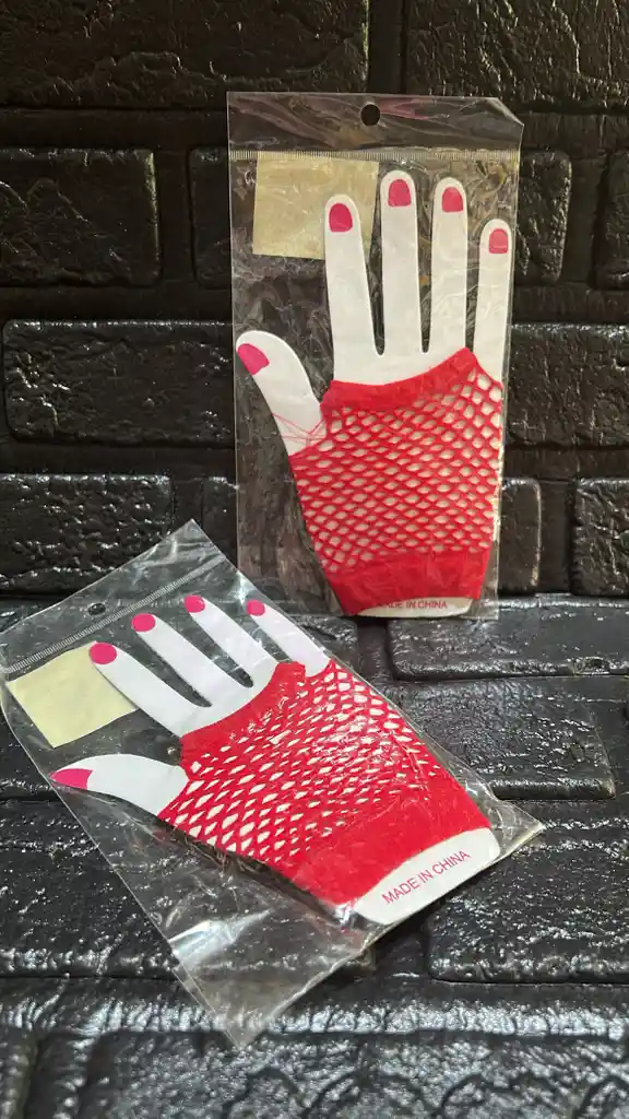 Guantes Corto En Maya Rojo