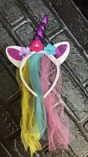 Diadema Unicornio Halloween Velo