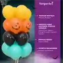 Bouquet Calabaza Halloween (16 Globos Inflados Con Helio)