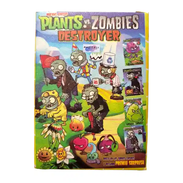 50 Sobres De Cartas Plantas Vs Zombies Coleccionables Intercambiables