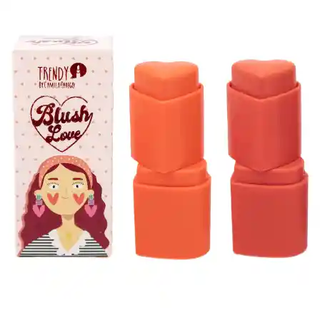 Rubor En Crema Estampita Corazon Blush Love Trendy