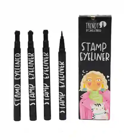 Kit X 4 Delineadores Estampita Stamp Eyeliner Trendy