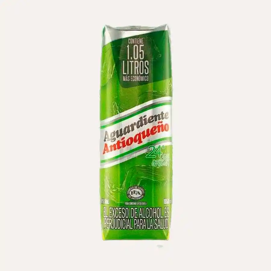 Aguardiente Verde Litro Tetra