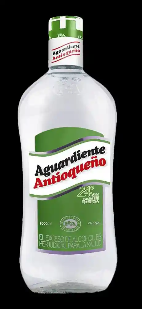 Aguardiente Verde Litro Vidrio