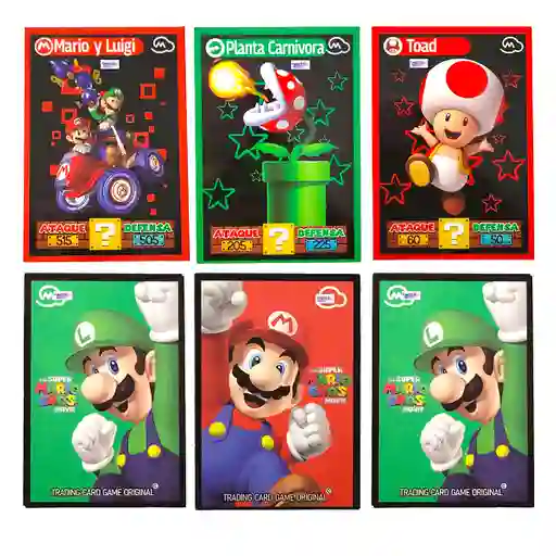 50 Sobres Cartas Super Mario Bross The Movie Coleccionables Intercambiables