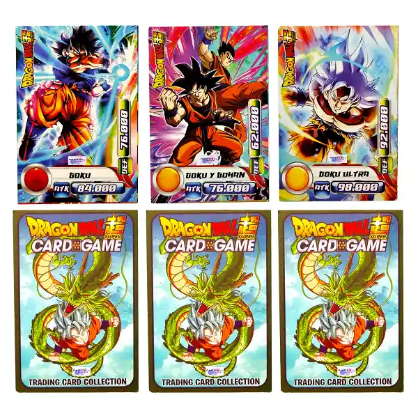 50 Sobres Cartas Dragon Ball Super Card Game Coleccionables