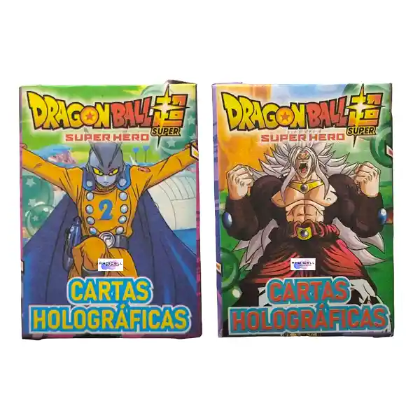 50 Sobres De Cartas Dragon Ball Super Hero Holográficas Coleccionables