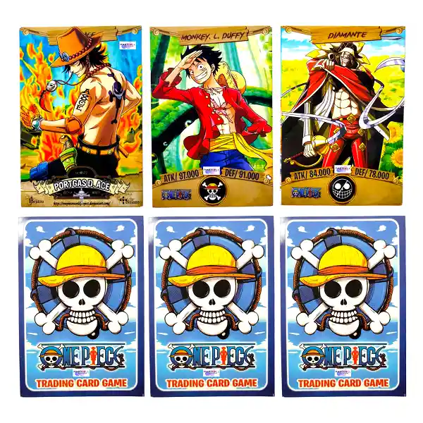 50 Sobres Cartas One Piece Coleccionables Intercambiables