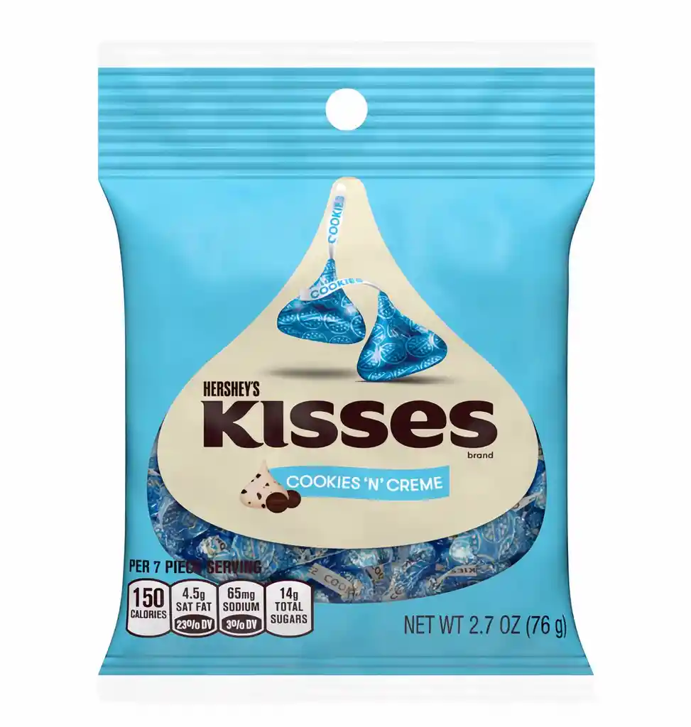 Hershey's Chocolate Kisses Cookies And Cream 76 g