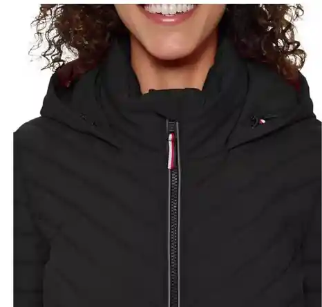 Chaqueta Tommy Hilfiger 100% Original Impermeable Mujer Talla L Negro