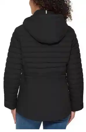 Chaqueta Tommy Hilfiger 100% Original Impermeable Mujer Talla L Negro