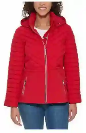 Chaqueta Tommy Hilfiger Original Impermeable Mujer Talla Xxl Rojo