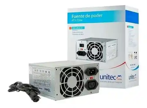 Fuente De Poder Atx750 Unitec