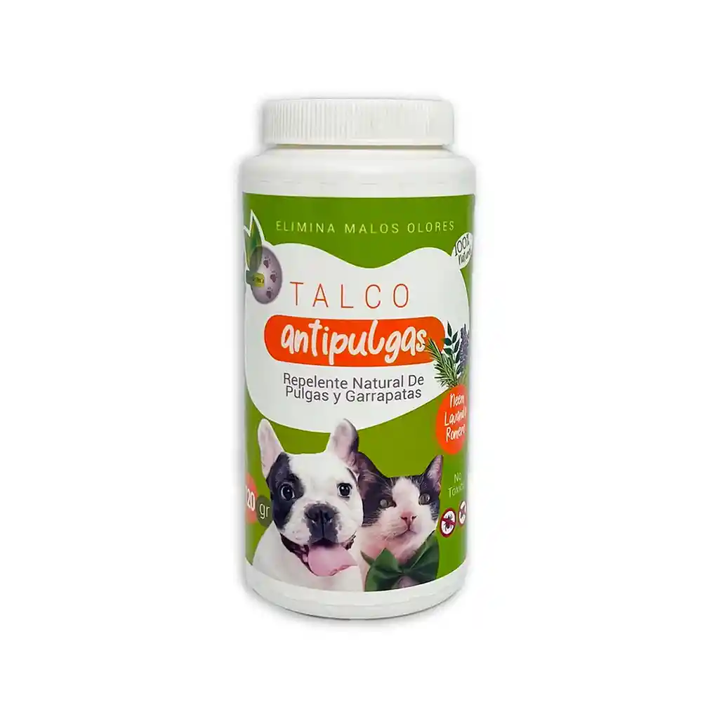 Talco Repelente Pulgas Natural Pets