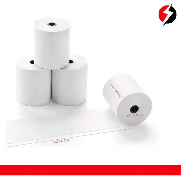 Rollo Papel Térmico 58 Mm Pack 8 Unidades