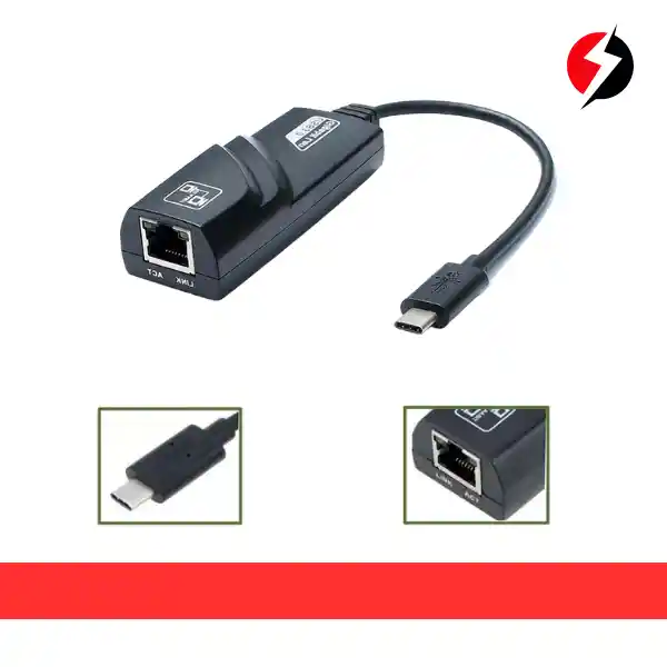 Adaptador Convertidor Tipo C A Lan/ethernet Rj45