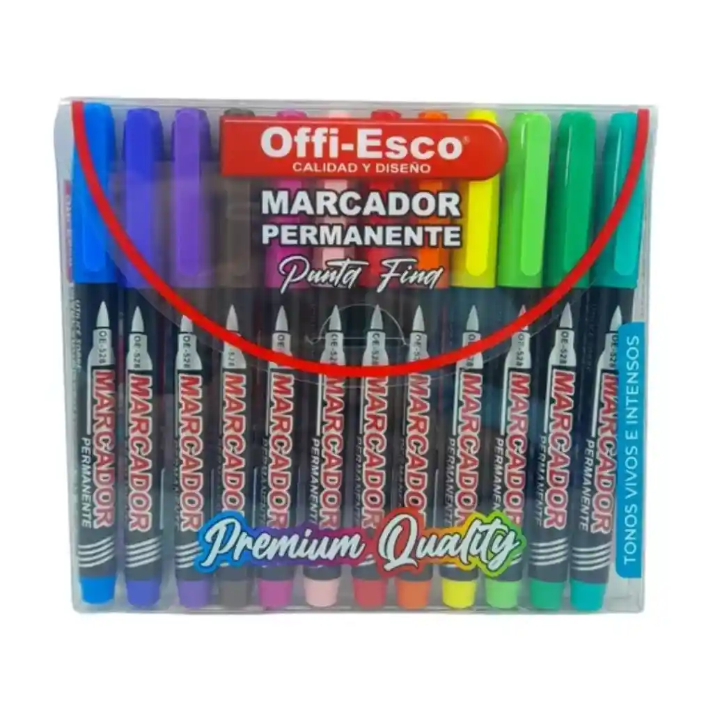 Marcador Permanente X12 Offi-esco